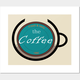 logo coffee Posters and Art